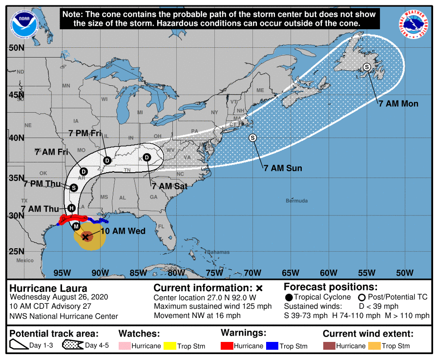 Laura 10 AM cone